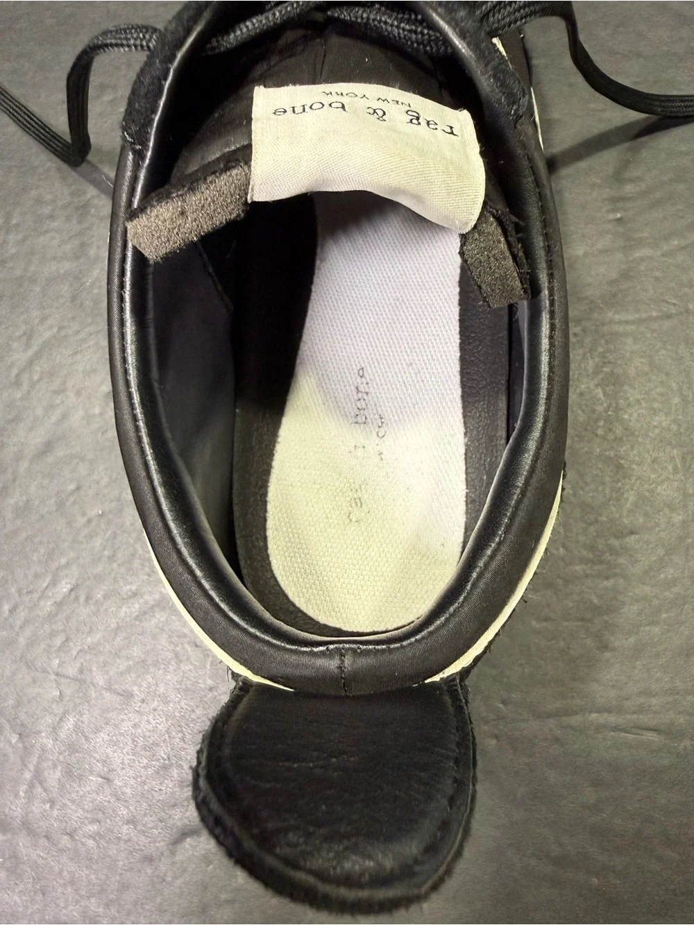 Rag & Bone Retro Women’s Black White Running Walking Sneakers Shoe Size- 7.5
